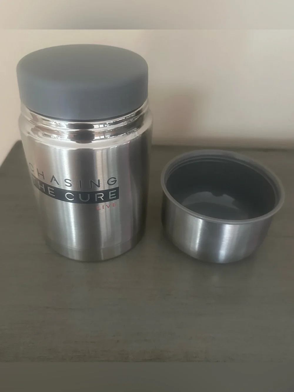 Chasing The Cure Stainless Steel Insulated thermos - Silver, New